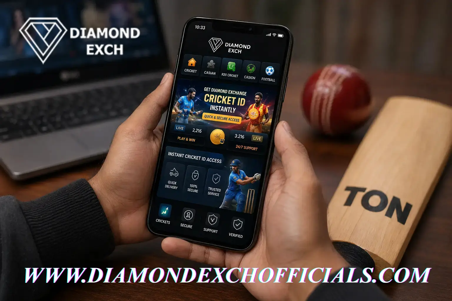 diamond exchange cricket id